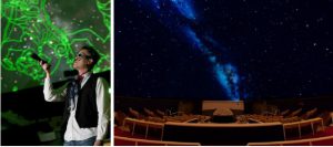 右：星のお兄さん　左：「デジタルスタードーム ほたる」