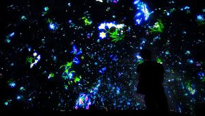 チームラボ Falling Universe of Flowers in the Planetarium と、まだ かみさまが いたるところにいたころの ものがたり